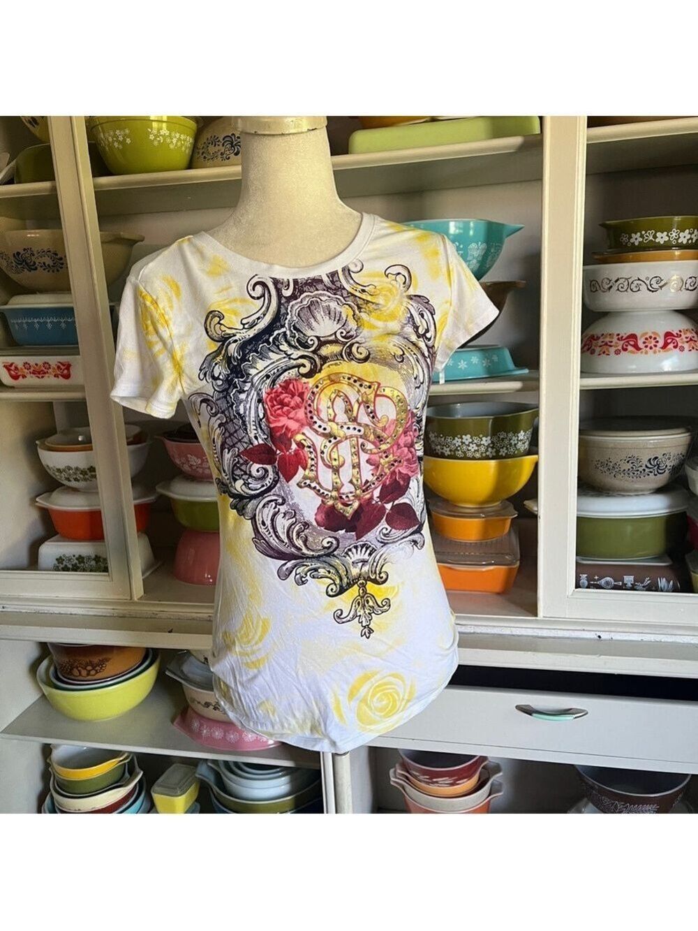 South Pole Graphic Bling Shirt - Size Large